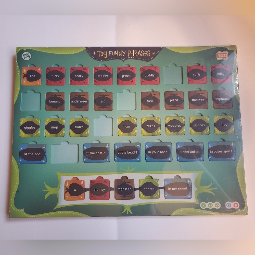 LeapFrog Tag Funny Phrases Board New Sealed Unopened